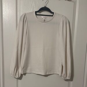 Lauren Conrad Cream Long Sleeve Top